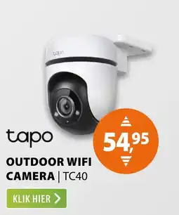 Expert tapo outdoor wifi camera | tc40 aanbieding