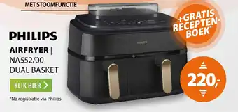 Philips Airfryer NA552/00 Dual Basket