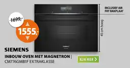 Expert Siemens inbouw oven met magnetron cm776gmb1f extraklasse aanbieding