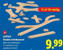 Lidl Lupilu Houten treinbaanset aanbieding