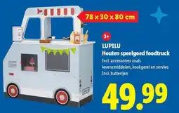 Lidl Lupilu Houten speelgoed foodtruck aanbieding