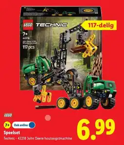 Lidl LEGO Technic - 42218 John Deere houtoogstmachine aanbieding