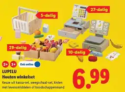 Lidl Lupilu Houten winkelset aanbieding