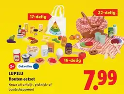 Lidl Lupilu Houten eetset aanbieding