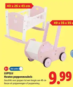 Lidl Lupilu Houten poppenmeubels aanbieding