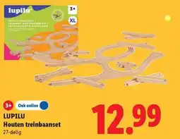 Lidl Lupilu Houten treinbaanset aanbieding
