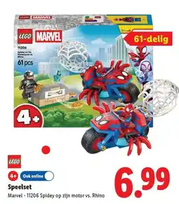 Lidl LEGO Marvel - 11206 Spidey op zijn motor vs. Rhino aanbieding