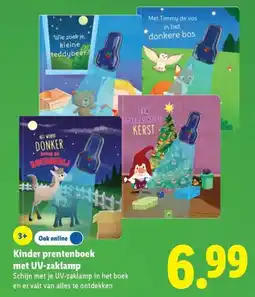 Lidl Kinder prentenboek met UV-zaklamp aanbieding