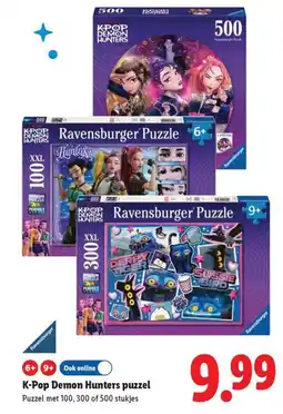 Lidl K-Pop Demon Hunters puzzel aanbieding