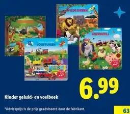 Lidl Kinder geluid- en voelboek aanbieding