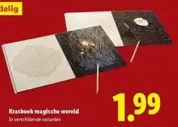Lidl Krasboek magische wereld aanbieding