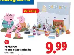 Lidl Peppa Pig Houten adventskalender aanbieding