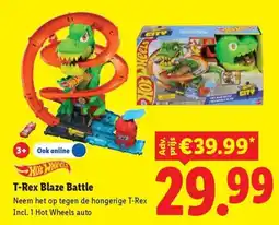 Lidl Hot Wheels T-Rex Blaze Battle aanbieding