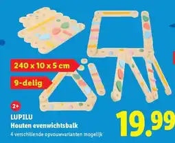 Lidl Lupilu Houten evenwichtsbalk aanbieding