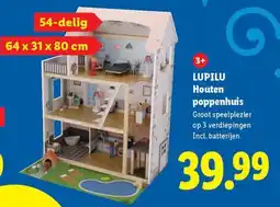 Lidl Lupilu Houten poppenhuis aanbieding