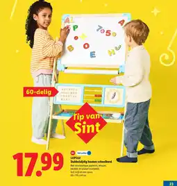 Lidl Lupilu Dubbelzijdig Houten Schoolbord aanbieding