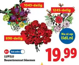 Lidl Lupilu Bouwstenenset bloemen aanbieding