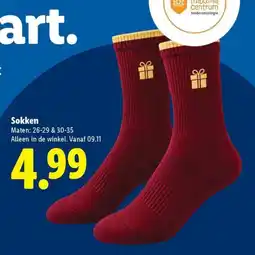 Lidl Sokken aanbieding