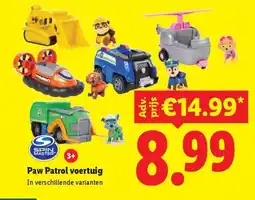 Lidl Paw Patrol voertuig aanbieding