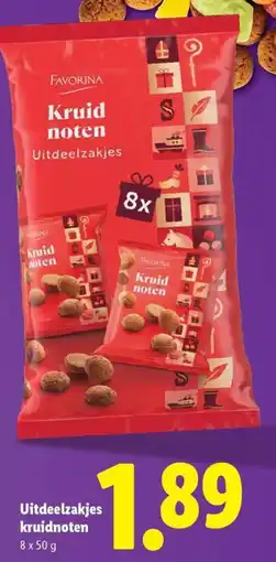 Lidl Favorina Kruidnoten Uitdeelzakjes aanbieding