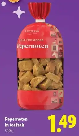 Lidl Favorina Oud Hollandse Pepernoten aanbieding