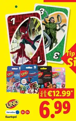 Lidl UNO Kaartspel aanbieding