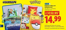 Lidl Pokémon of Minecraft dekbedovertrek aanbieding