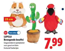 Lidl Lupilu Bewegende knuffel aanbieding