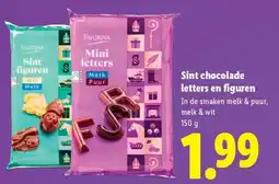 Lidl Favorina Sint chocolade letters en figuren aanbieding