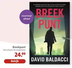 Bruna David Baldacci Breekpunt aanbieding