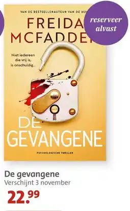 Bruna freida mcfadden de gevangene aanbieding