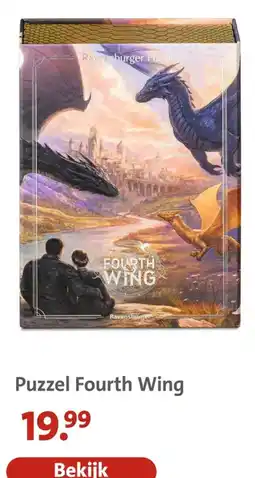 Bruna Ravensburger Puzzel Fourth Wing aanbieding