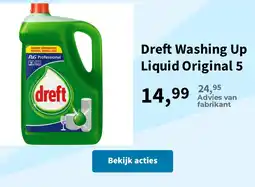 Plein.nl Dreft Washing Up Liquid Original 5 aanbieding