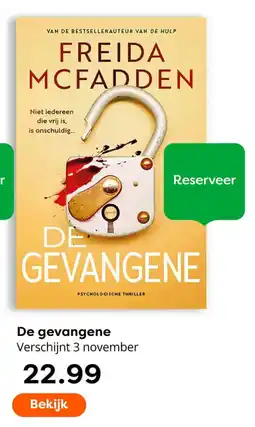 The Read Shop Freida McFadden de gevangene aanbieding
