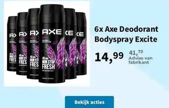 Axe Deodorant Bodyspray Excite
