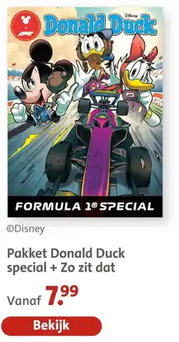 Bruna Donald Duck Formula 1 Special aanbieding