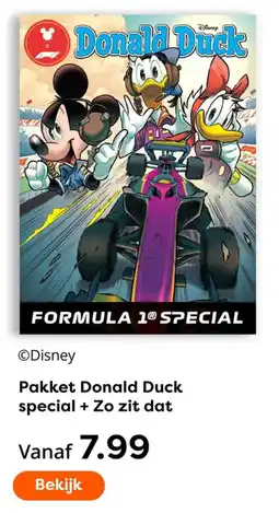 The Read Shop Donald Duck Formula 1® Special aanbieding