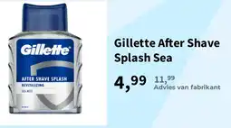 Plein.nl Gillette After Shave Splash Sea aanbieding