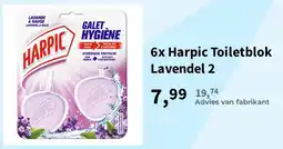 Plein.nl Harpic Toiletblok Lavendel 2 aanbieding