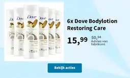 Plein.nl Dove Bodylotion Restoring Care aanbieding
