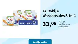 Plein.nl Robijn Wascapsules 3-in-1 aanbieding