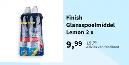 Plein.nl Finish Glansspoelmiddel Lemon 2 x aanbieding