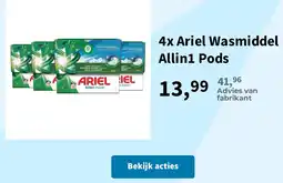 Plein.nl Ariel Wasmiddel Allin1 Pods aanbieding
