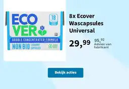 Plein.nl Ecover Wascapsules Universal aanbieding