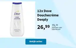 Plein.nl Dove Douchecrème Deeply aanbieding