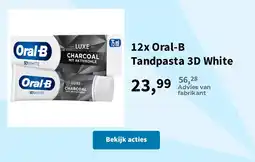 Plein.nl Oral-B Tandpasta 3D White aanbieding