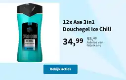 Plein.nl Axe 3in1 Douchegeel Ice Chill aanbieding