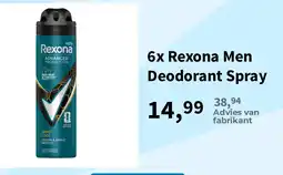Plein.nl Rexona Men Deodorant Spray aanbieding