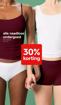 HEMA alle naadloos ondergoed aanbieding