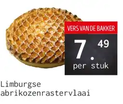 Naanhof vers van de bakker limburgse abrikozenrastervlaai aanbieding